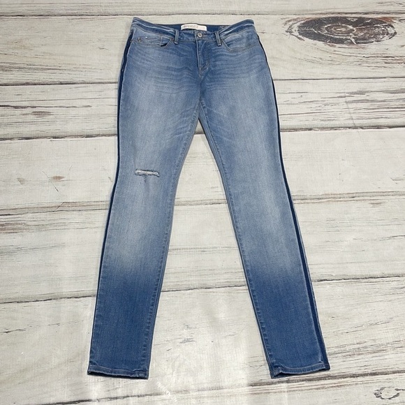 Marc Jacobs Jeans Rolled Hem Slim Distressed Ombre Denim Stripe Size 29 - Picture 6 of 13